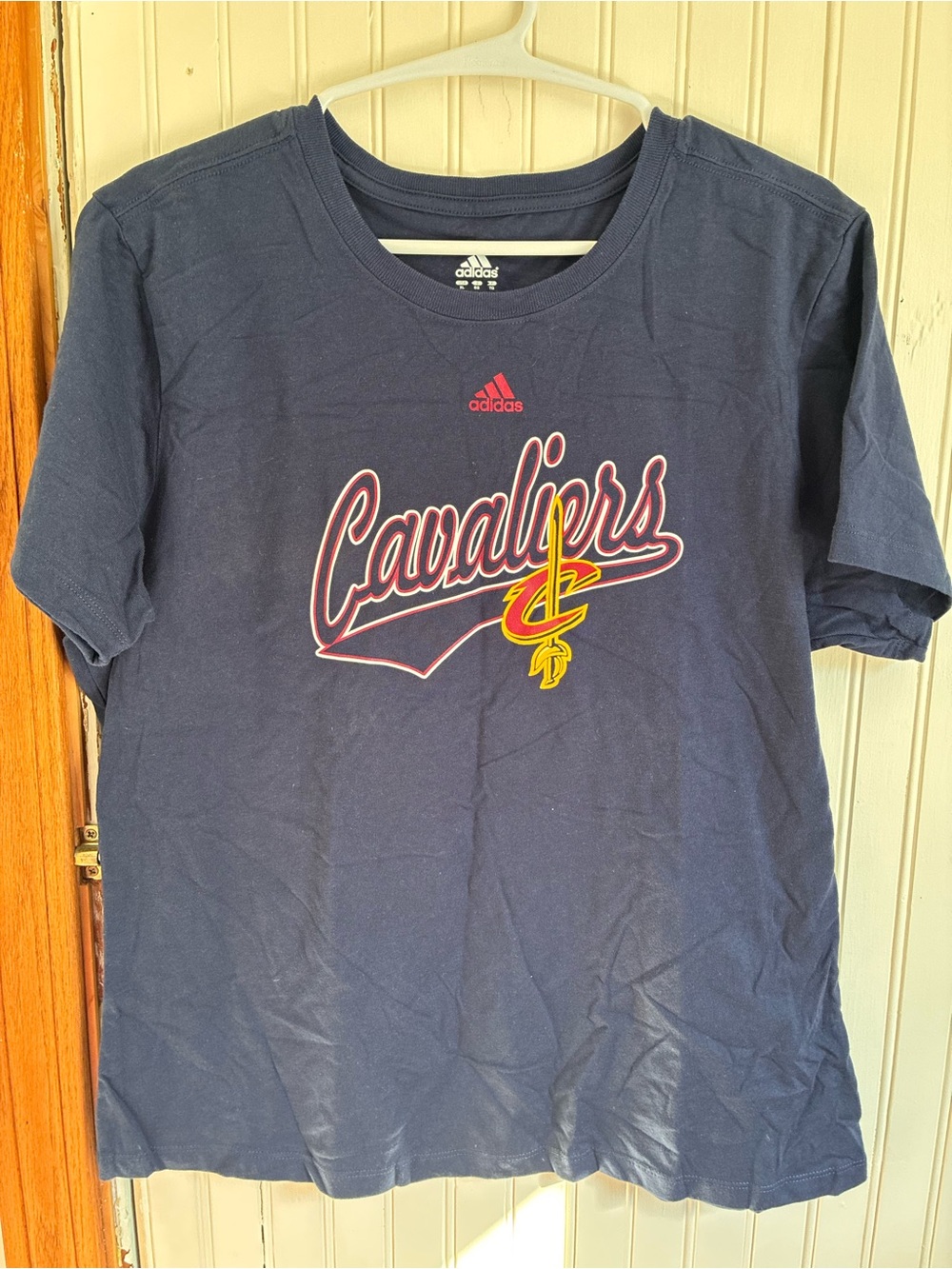 Adidas Navy Cavaliers Logo Tee